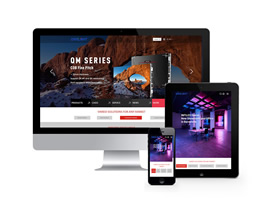 LED顯示屏中英雙外貿類網站織夢模板(自適應手機端)