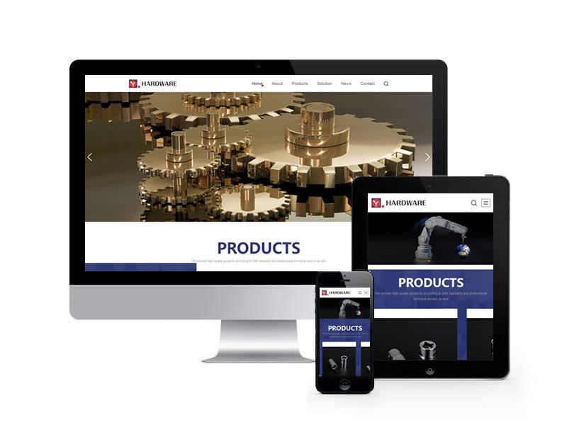 五金機械設備外貿網站pbootcms模板(自適應手機端)