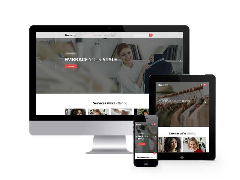 服裝訂制類網站HTML靜態模板