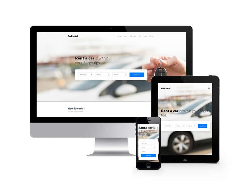 汽車租賃類網站HTML靜態模板