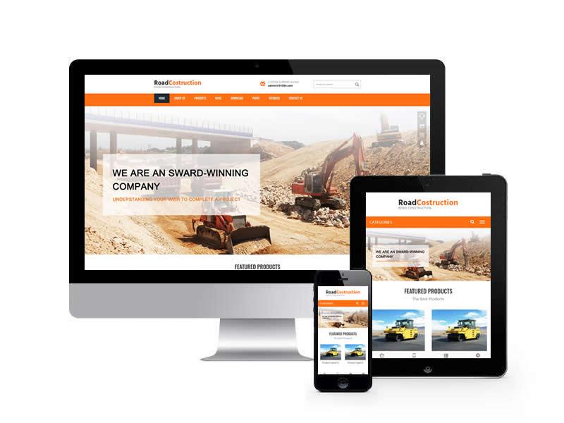 機(jī)械設(shè)備類英文外貿(mào)網(wǎng)站pbootcms模板(自適應(yīng)手機(jī)端)