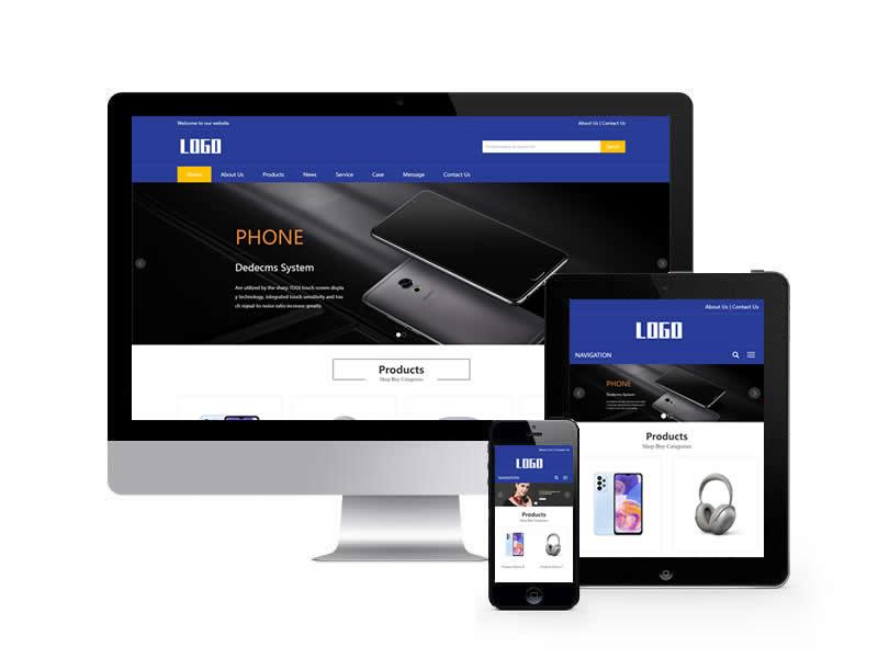 電子產(chǎn)品英文類網(wǎng)站pbootcms模板(自適應(yīng)手機(jī)端)