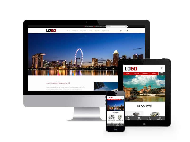 多語言外貿類網站pbootcms模板(帶手機端)